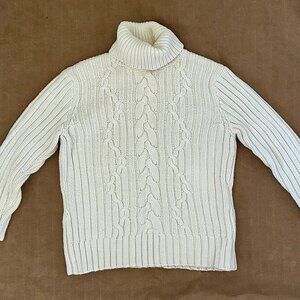 Gap Off-white Cable-Knit Sweater